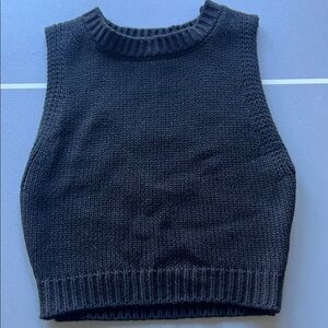 Le Lis Black Knit Tank Top